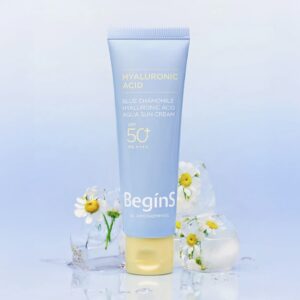 begins by JUNGSAEMMOOL Blue Chamomile Hyaluronic Acid Aqua Sun Cream 50ml