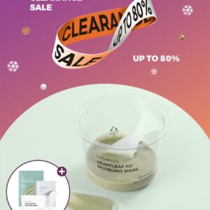 [Clearance Sale] Bonavella Houttuynia Cordata Fit Modeling Mask [4 Uses + 1 Free Use]